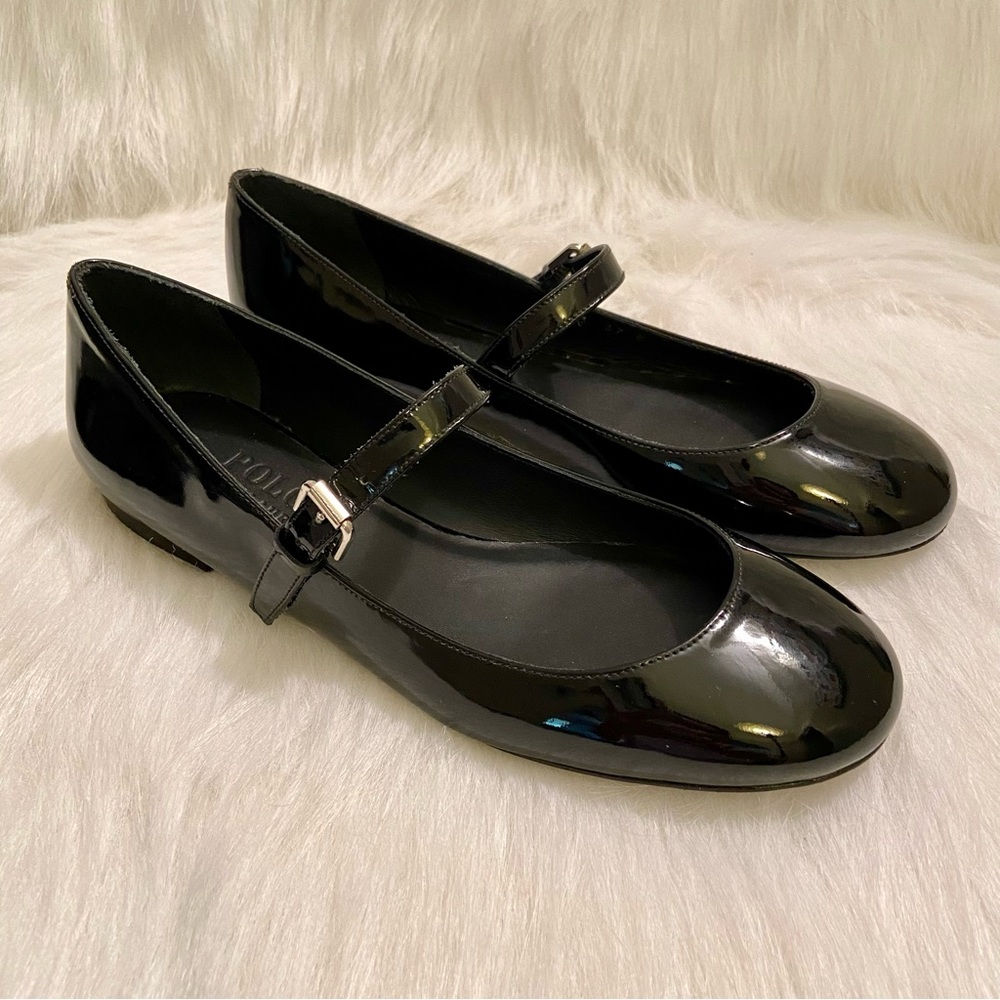 Polo by Ralph Lauren Black Patent Flats